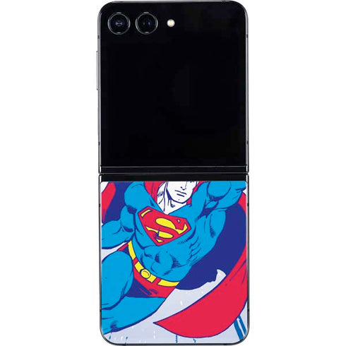 DC Comics Superman Vintage Action Pose Galaxy Z Flip5 5G Skin