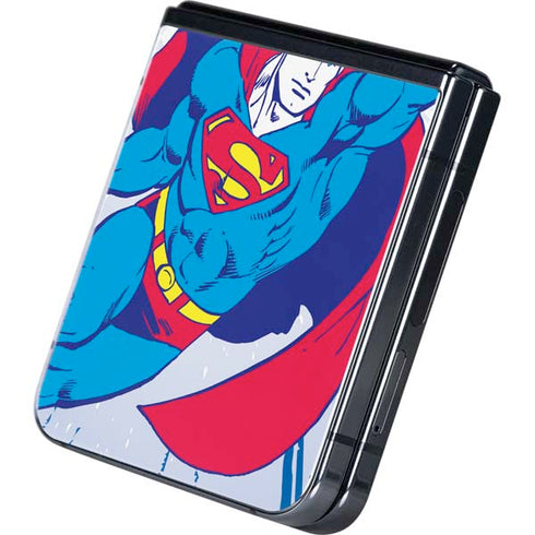 DC Comics Superman Vintage Action Pose Galaxy Z Flip5 5G Skin