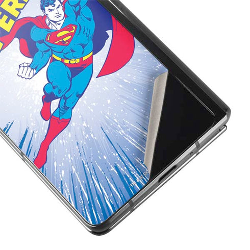 DC Comics Superman Vintage Action Pose Galaxy Z Fold2 5G Skin