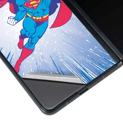 DC Comics Superman Vintage Action Pose Galaxy Z Fold3 5G Skin