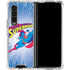 DC Comics Superman Vintage Action Pose Galaxy Z Fold4 5G Clear Case