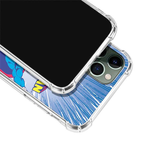 DC Comics Superman Vintage Action Pose iPhone 11 Pro Max Clear Case