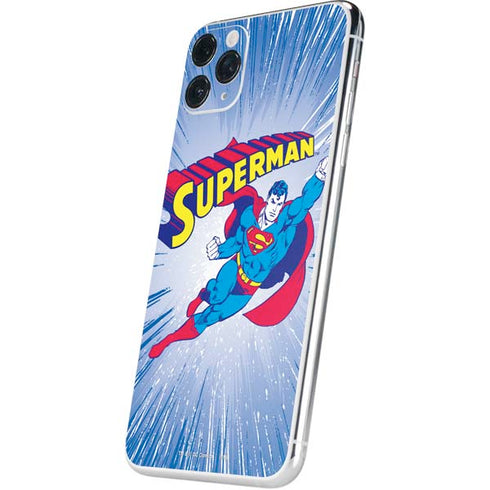 DC Comics Superman Vintage Action Pose iPhone 11 Pro Max Skin