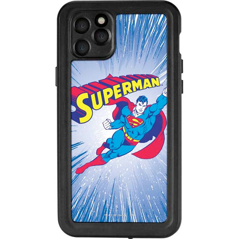 DC Comics Superman Vintage Action Pose iPhone 11 Pro Max Waterproof Case