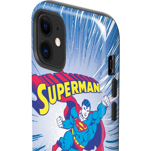 DC Comics Superman Vintage Action Pose iPhone 12 Mini Impact Case
