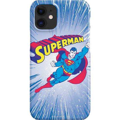 DC Comics Superman Vintage Action Pose iPhone 12 Mini Lite Case