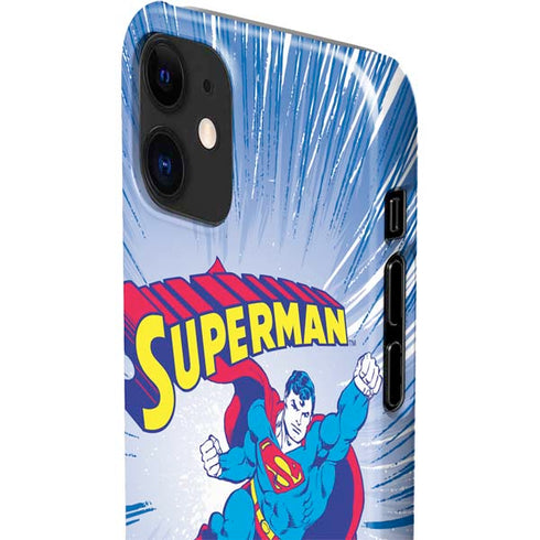DC Comics Superman Vintage Action Pose iPhone 12 Mini Lite Case