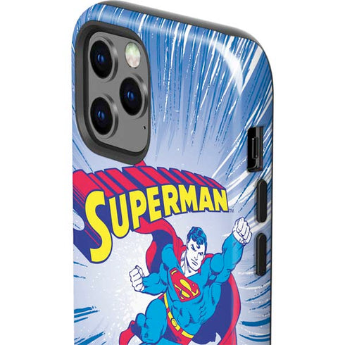 DC Comics Superman Vintage Action Pose iPhone 12 Pro Impact Case