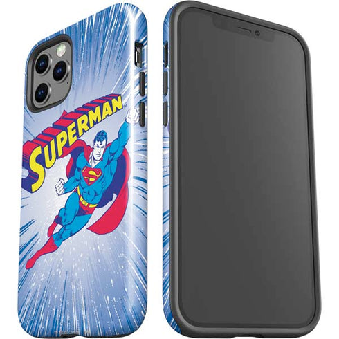 DC Comics Superman Vintage Action Pose iPhone 12 Pro Impact Case