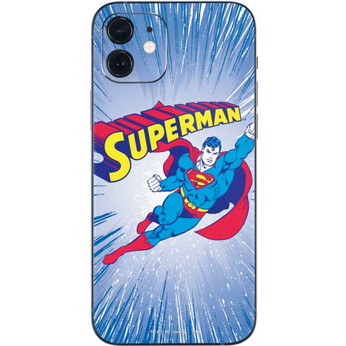 DC Comics Superman Vintage Action Pose iPhone 12 Skin