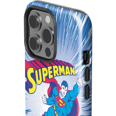 DC Comics Superman Vintage Action Pose iPhone 13 Pro Impact Case