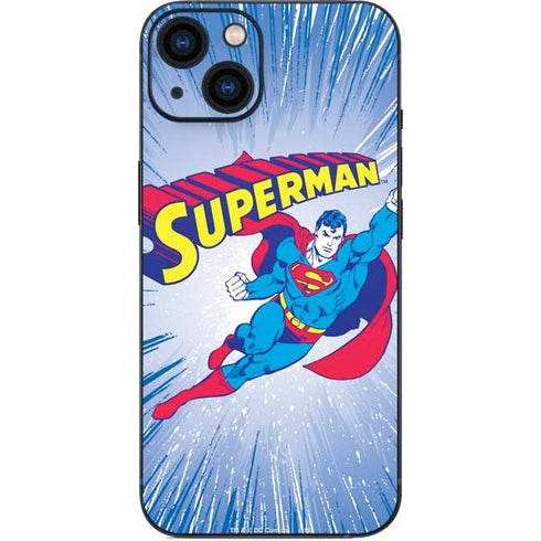 DC Comics Superman Vintage Action Pose iPhone 13 Skin