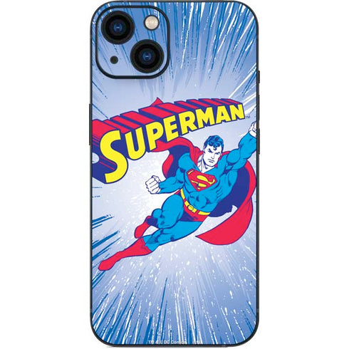 DC Comics Superman Vintage Action Pose iPhone 14 Plus Skin