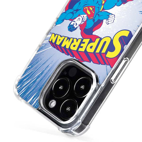 DC Comics Superman Vintage Action Pose iPhone 15 Pro Max MagSafe Case