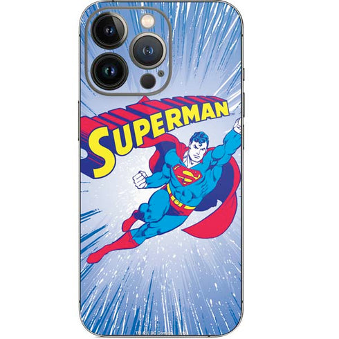 DC Comics Superman Vintage Action Pose iPhone 14 Pro Skin