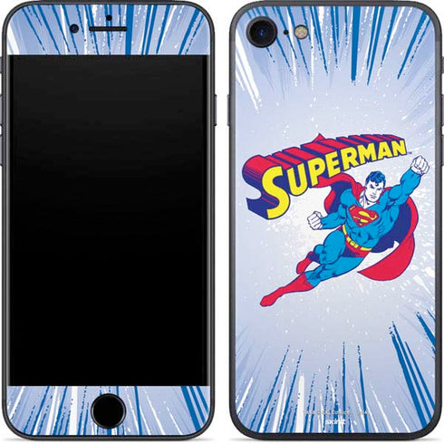 DC Comics Superman Vintage Action Pose iPhone 8 Skin