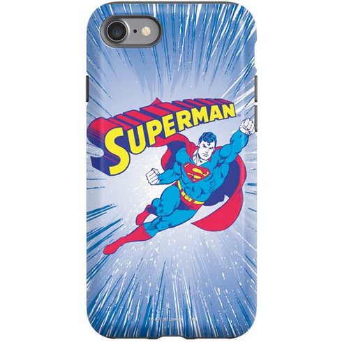 DC Comics Superman Vintage Action Pose iPhone SE (2nd & 3rd Gen) Pro Case