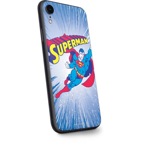DC Comics Superman Vintage Action Pose iPhone XR Skin