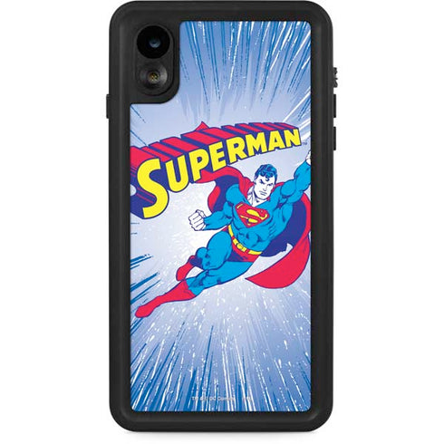 DC Comics Superman Vintage Action Pose iPhone XR Waterproof Case
