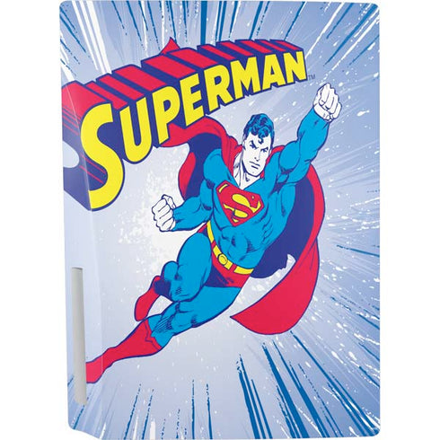 DC Comics Superman Vintage Action Pose PS5 Console Skin