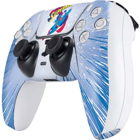 DC Comics Superman Vintage Action Pose PS5 Controller Skin