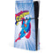 DC Comics Superman Vintage Action Pose PS5 Slim Disk Console Skin