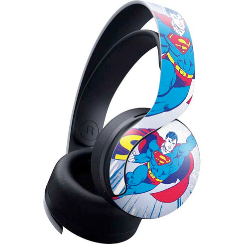 DC Comics Superman Vintage Action Pose PULSE 3D Wireless Headset for PS5 Skin
