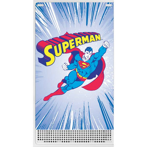 DC Comics Superman Vintage Action Pose Xbox Series S Console Skin