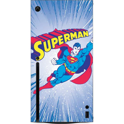 DC Comics Superman Vintage Action Pose Xbox Series X Console Skin
