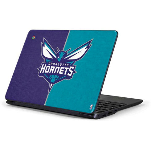 NBA Charlotte Hornets Canvas Samsung Chromebook Skin