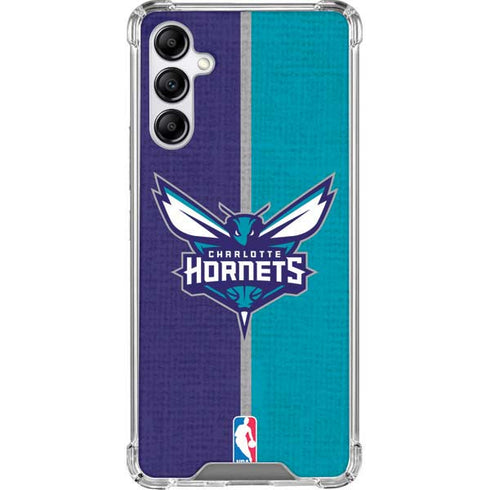 NBA Charlotte Hornets Canvas Galaxy A14 5G Clear Case
