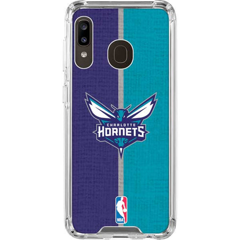 NBA Charlotte Hornets Canvas Galaxy A30 Clear Case