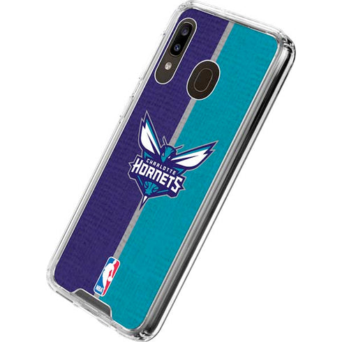 NBA Charlotte Hornets Canvas Galaxy A30 Clear Case