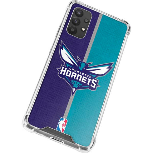 NBA Charlotte Hornets Canvas Galaxy A32 5G Clear Case