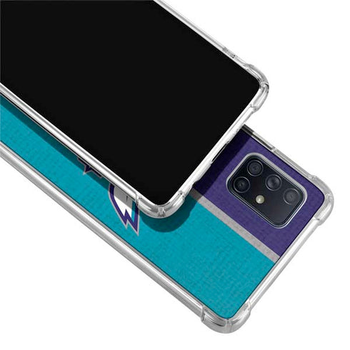 NBA Charlotte Hornets Canvas Galaxy A71 5G Clear Case