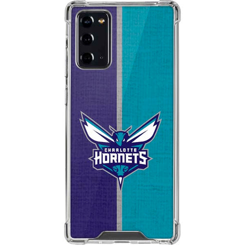 NBA Charlotte Hornets Canvas Galaxy Note20 5G Clear Case