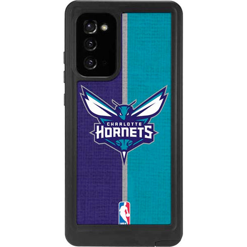 NBA Charlotte Hornets Canvas Galaxy Note20 5G Waterproof Case