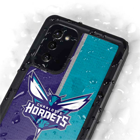 NBA Charlotte Hornets Canvas Galaxy Note20 5G Waterproof Case