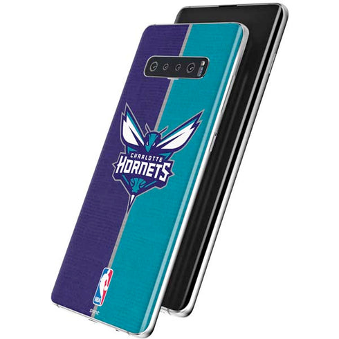 NBA Charlotte Hornets Canvas Galaxy S10 Skin