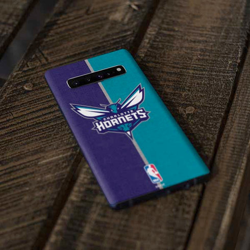 NBA Charlotte Hornets Canvas Galaxy S10 Skin