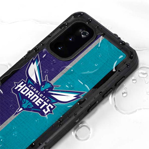 NBA Charlotte Hornets Canvas Galaxy S20 Waterproof Case