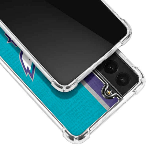 NBA Charlotte Hornets Canvas Galaxy S21 FE Clear Case
