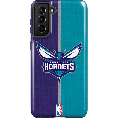 NBA Charlotte Hornets Canvas Galaxy S21 Plus 5G Pro Case