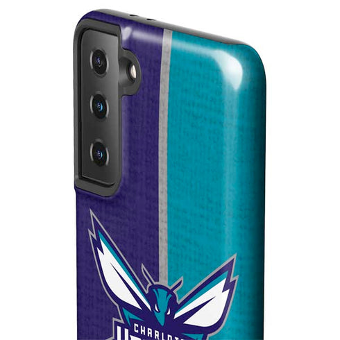 NBA Charlotte Hornets Canvas Galaxy S21 Plus 5G Pro Case
