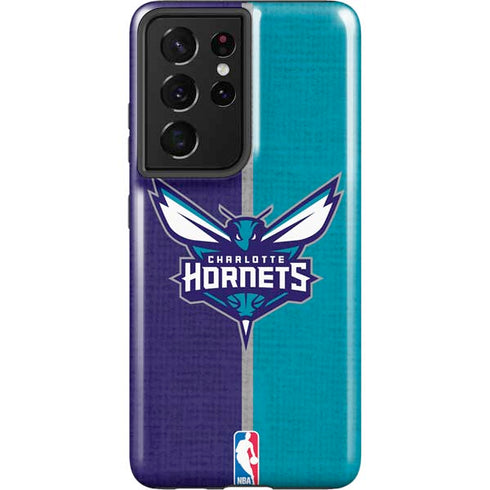 NBA Charlotte Hornets Canvas Galaxy S21 Ultra 5G Pro Case