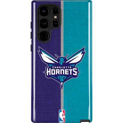 NBA Charlotte Hornets Canvas Galaxy S22 Ultra Pro Case