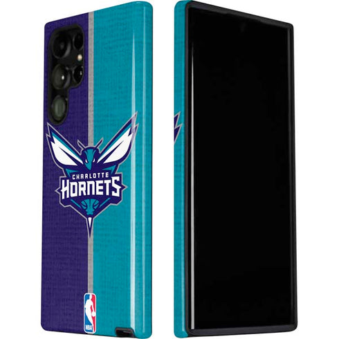NBA Charlotte Hornets Canvas Galaxy S22 Ultra Pro Case