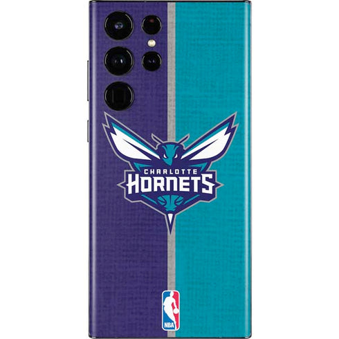 NBA Charlotte Hornets Canvas Galaxy S22 Ultra Skin