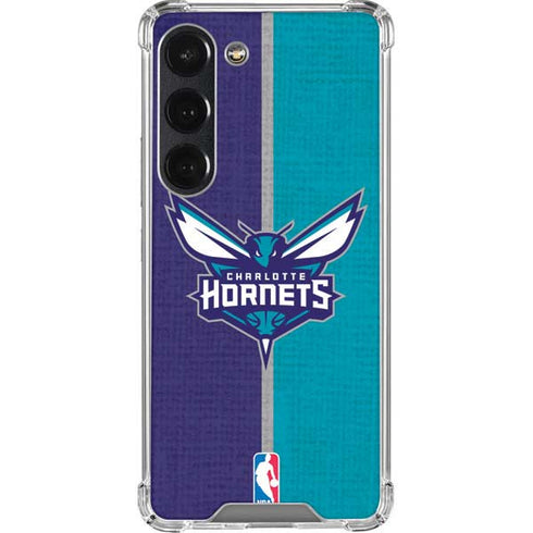 NBA Charlotte Hornets Canvas Galaxy S23 Clear Case