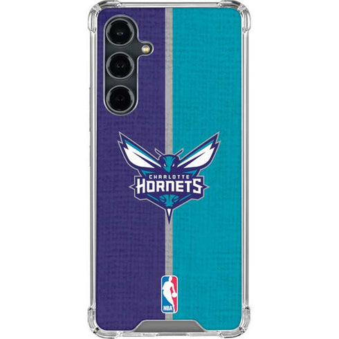 NBA Charlotte Hornets Canvas Galaxy S23 FE Clear Case